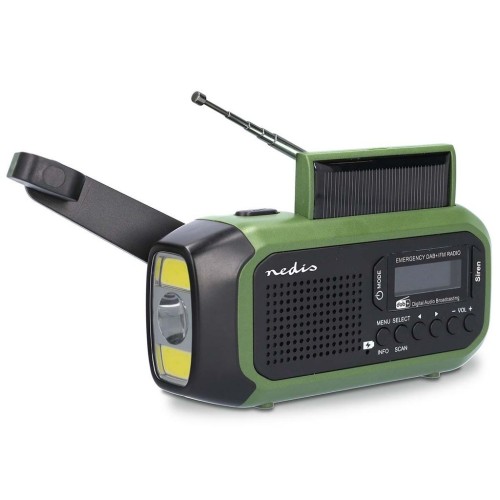 Nedis RDDBCR2000GN radio Przenośny Cyfrowy Czarny, Zielony