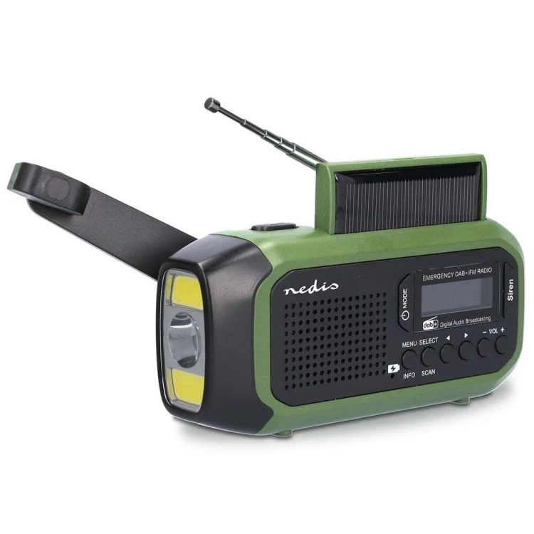Nedis RDDBCR2000GN radio Przenośny Cyfrowy Czarny, Zielony