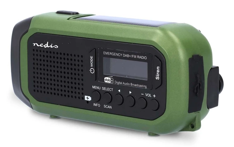 Nedis RDDBCR2000GN radio Przenośny Cyfrowy Czarny, Zielony