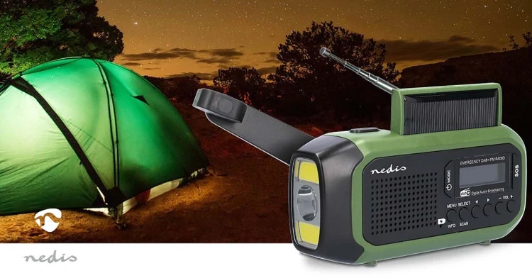 Nedis RDDBCR2000GN radio Przenośny Cyfrowy Czarny, Zielony