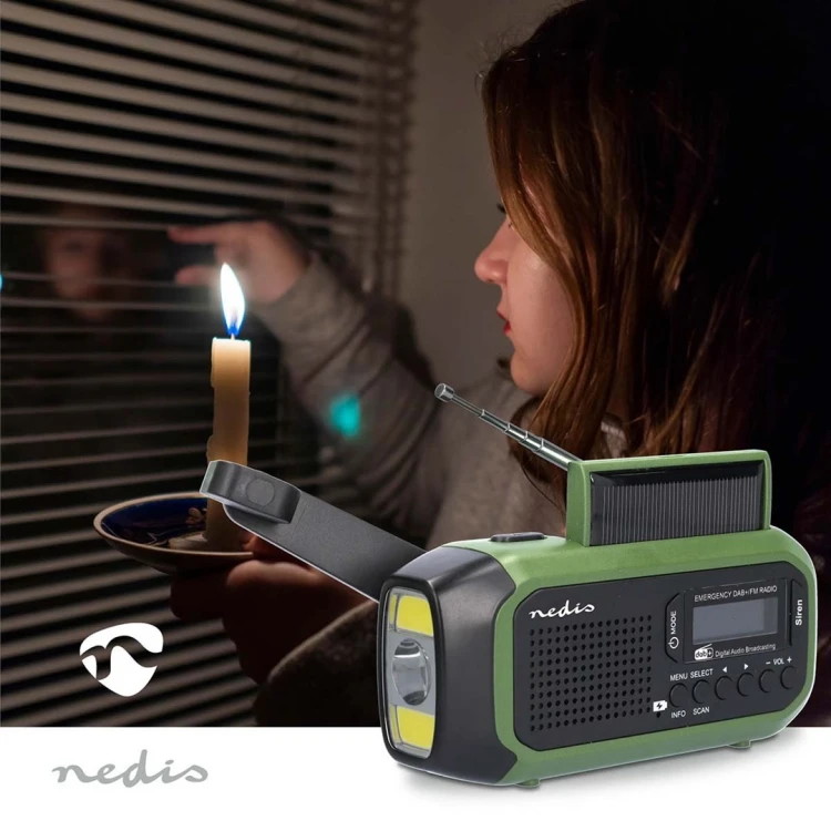 Nedis RDDBCR2000GN radio Przenośny Cyfrowy Czarny, Zielony