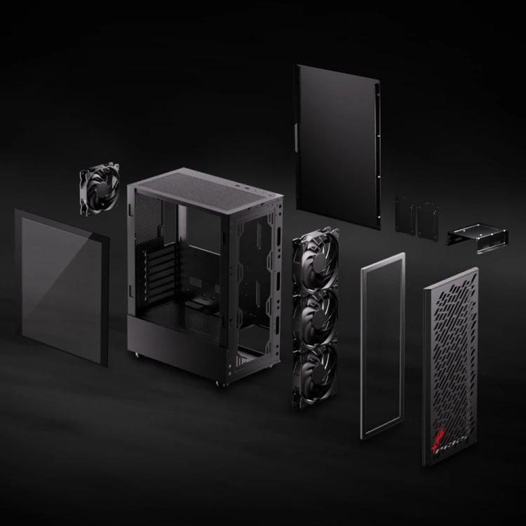 XPG VALOR AIR Midi Tower Czarny