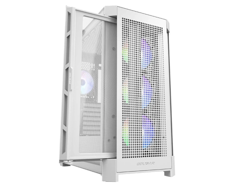Obudowa Cougar Gaming Duoface Pro RGB - Midi Tower - PC - biały - ATX - EATX - micro ATX - Mini-ITX - SSI CEB - Metal - Szkło hartowane - Gry