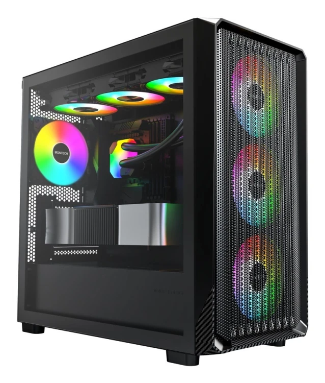 Montech X5M (B) zabezpieczenia & uchwyty komputerów Micro Tower Czarny