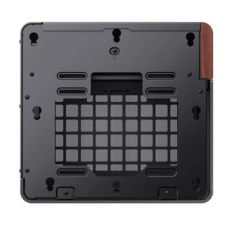 Obudowa PC Jonsbo TK-0, Mini-Tower, Mini-ITX, Tempered Glass, Holz - schwarz