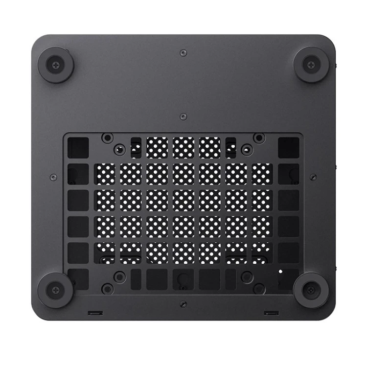 Obudowa PC Jonsbo TK-0, Mini-Tower, Mini-ITX, Tempered Glass, Holz - schwarz