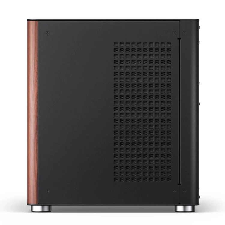 Obudowa PC Jonsbo TK-0, Mini-Tower, Mini-ITX, Tempered Glass, Holz - schwarz