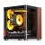 Obudowa PC Jonsbo TK-0, Mini-Tower, Mini-ITX, Tempered Glass, Holz - schwarz