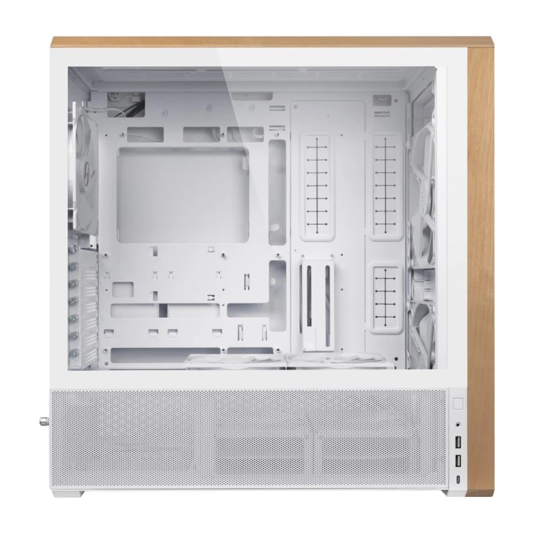 Obudowa PC Lian Li Lancool 217, Midi-Tower, ATX, szkło hartowane - biały