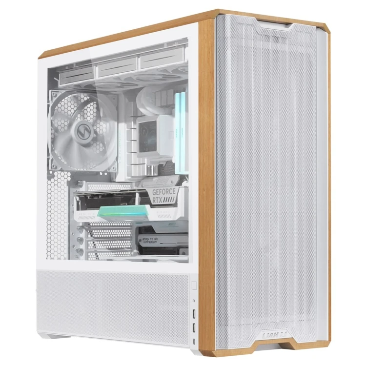 Obudowa PC Lian Li Lancool 217, Midi-Tower, ATX, szkło hartowane - biały