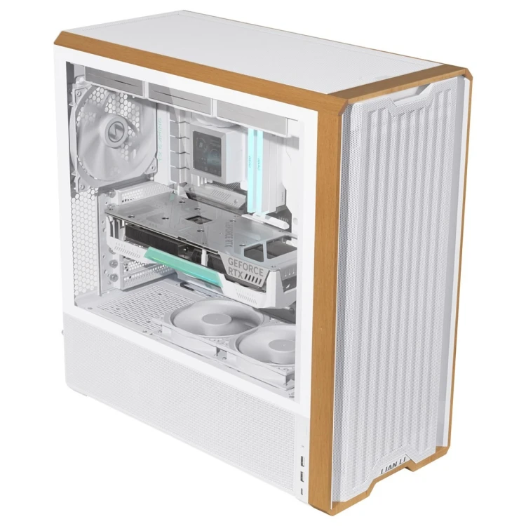 Obudowa PC Lian Li Lancool 217, Midi-Tower, ATX, szkło hartowane - biały
