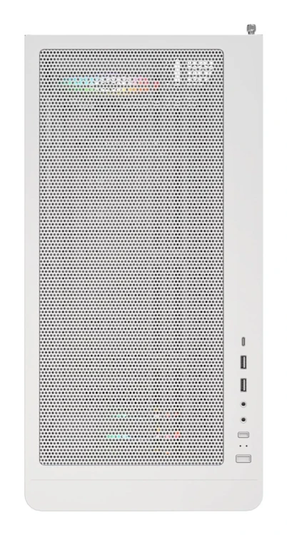 Drewniana obudowa PC Montech XR, Midi-Tower, ATX, ARGB, Szkło hartowane - biała