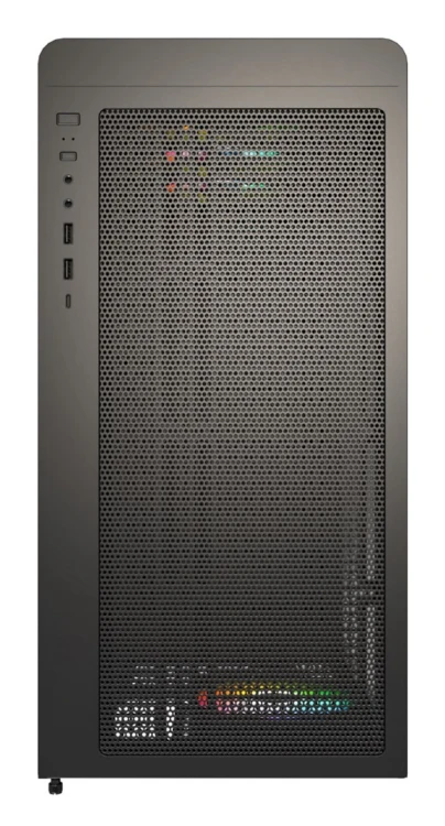 Drewniana obudowa PC Montech XR, Midi-Tower, ATX, ARGB, szkło hartowane