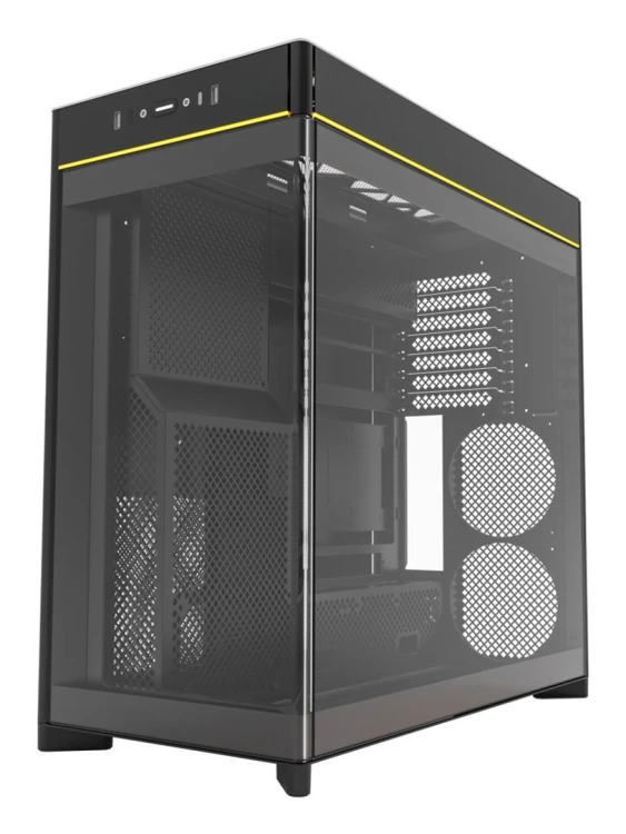 Obudowa PC Montech HS02, Midi-Tower, ATX, Szkło hartowane, ARGB