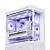 Obudowa PC Jonsbo D400, Midi Tower, ATX, Szkło Hartowane - biała