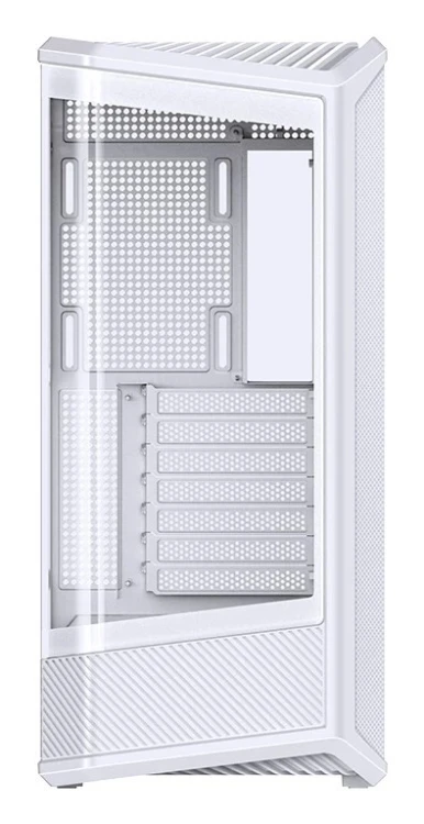 Obudowa PC Jonsbo D400, Midi Tower, ATX, Szkło Hartowane - biała