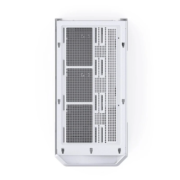 Obudowa PC Jonsbo D400, Midi Tower, ATX, Szkło Hartowane - biała