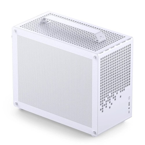Obudowa Jonsplus Z20 GEJP-023 Mesh PC, Mini Tower, Micro-ATX, z uchwytem do przenoszenia - biała
