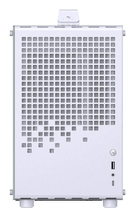 Obudowa Jonsplus Z20 GEJP-023 Mesh PC, Mini Tower, Micro-ATX, z uchwytem do przenoszenia - biała