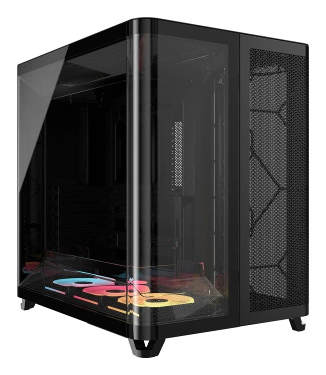 Obudowa CORSAIR Geh Midi AIR 5400 LX-R LINK Szkło hartowane Czarne