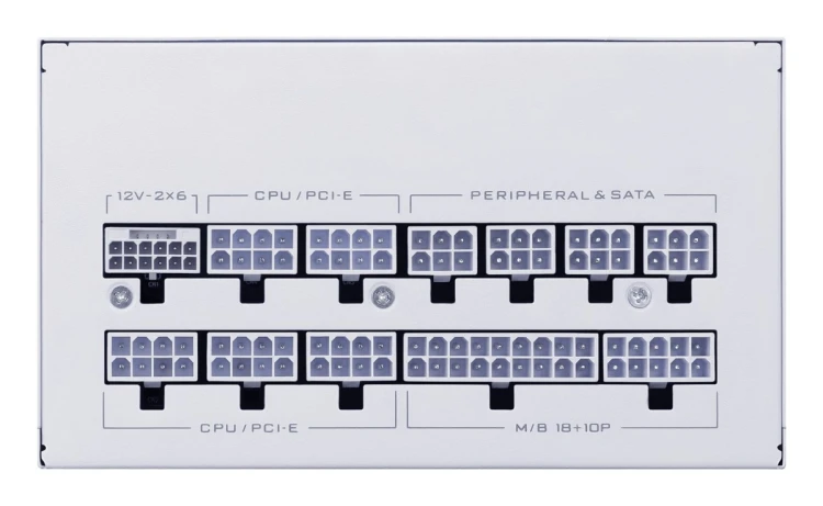 Lian Li SX0850P moduł zasilaczy 850 W 20+4 pin ATX ATX Biały