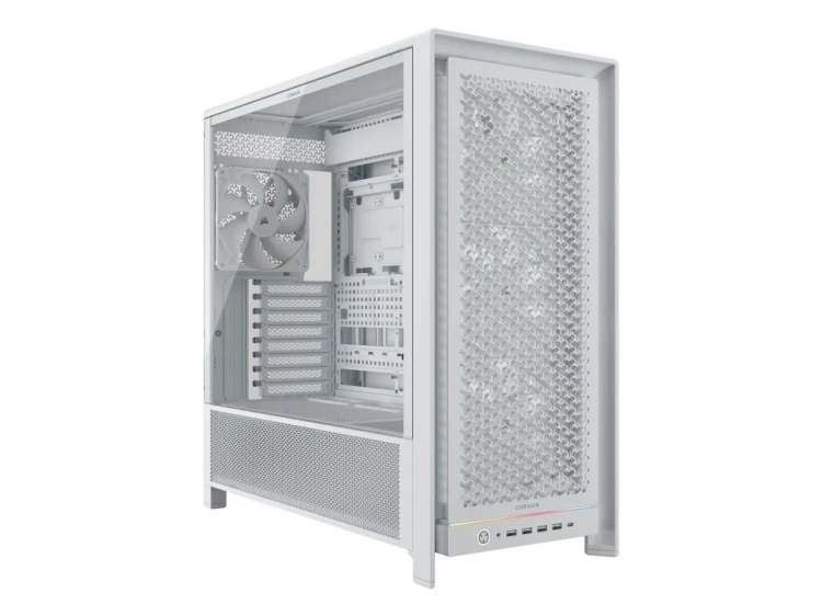 Obudowa PC Corsair Frame 5000D, Midi-Tower, E-ATX, Szkło hartowane - biała