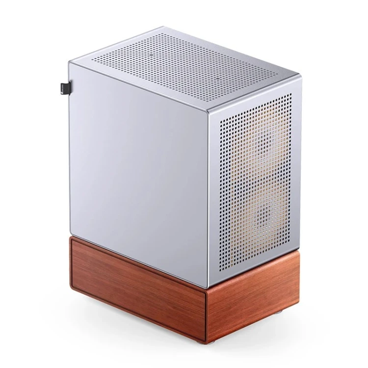 Obudowa PC Jonsbo T7, Midi-Tower, mATX, Szkło Hartowane - srebrne