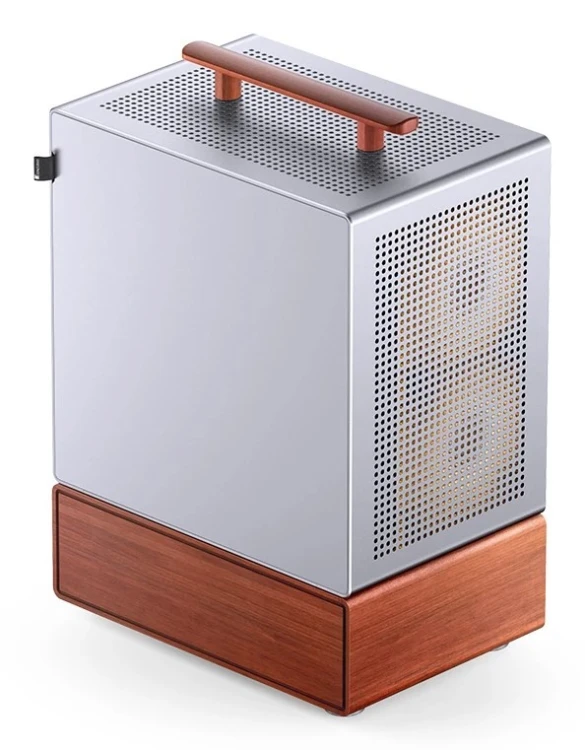 Obudowa PC Jonsbo T7, Midi-Tower, mATX, Szkło Hartowane - srebrne