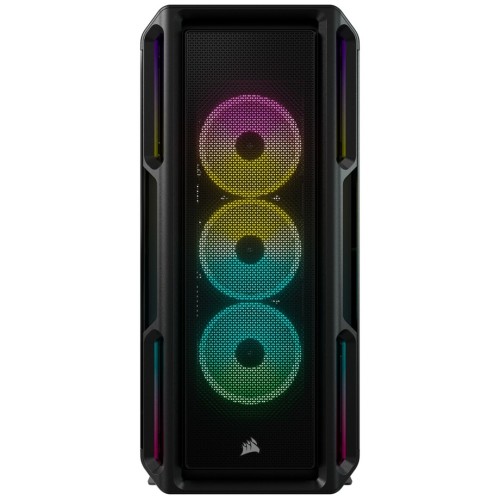 Korsarz | Inteligentna obudowa ze szkła hartowanego | iCUE 5000T RGB | Szyba boczna | Czarny | Wieża środkowa | Zasilacz w zestawie Nie | Format ATX