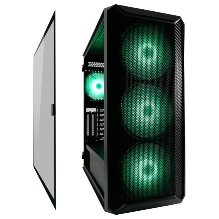LC-Power Gaming 804B - Midi Tower - obudowa PC - ATX - micro ATX - Mini-ITX - Metal - Plastik - Szkło hartowane - 16 cm