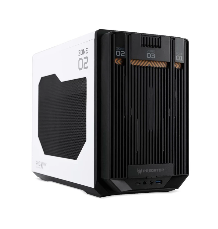 Acer Predator MI900 - Mini-ITX - Panel boczny z okienkiem - bez zasilacza - biały - USB/Audio
