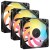 Corsair RS120-R ARGB Obudowa komputera Wentylator 12 cm Czarny 3 szt.