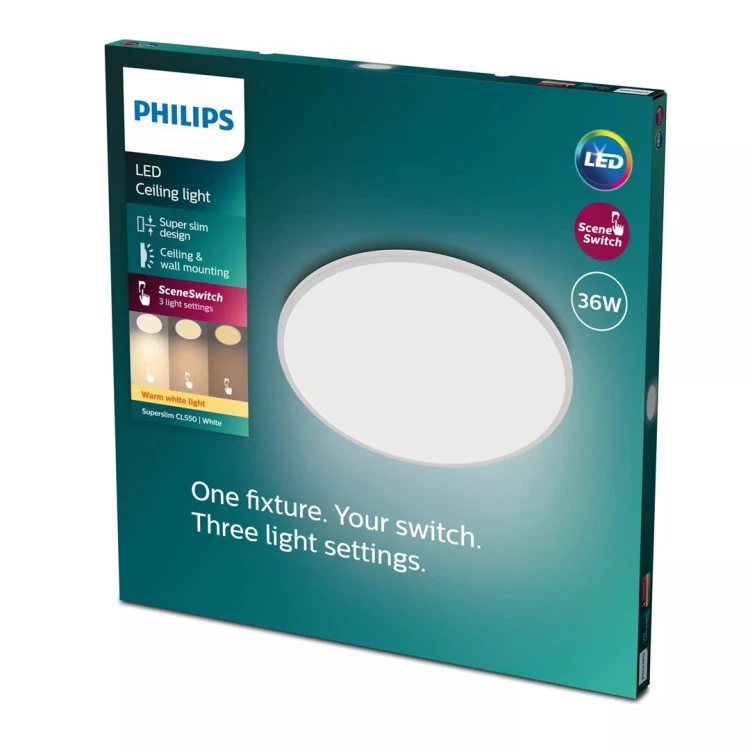 Philips Funkcjonalność Lampa sufitowa Superslim 36 W