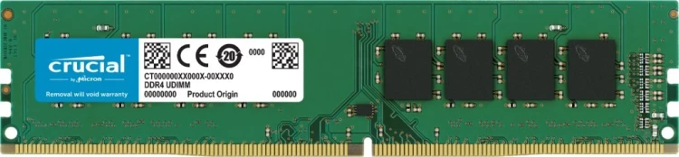Pamięć RAM 64 GB DDR4-RAM PC3200 Crucial CL22 2x32GB Dual Rank