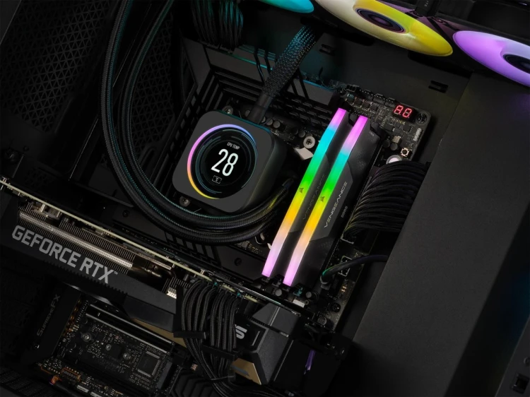 RAM DDR5 32GB PC 6000 CL38 CORSAIR KIT (2x16GB) VENGEANCE RGB retail