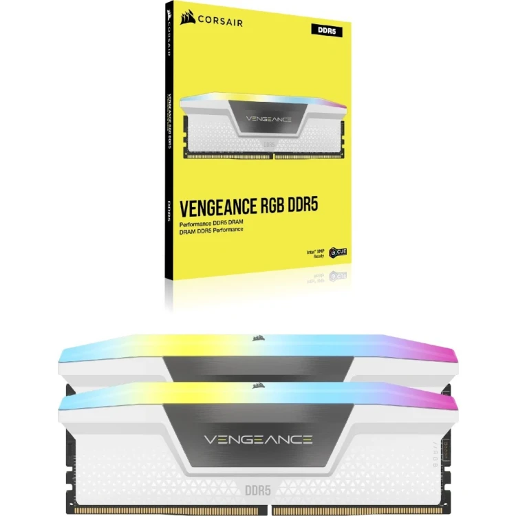 Moduł pamięci Corsair Vengeance RGB CMH64GX5M2B6000C30W 64 GB 2 x 32 GB DDR5