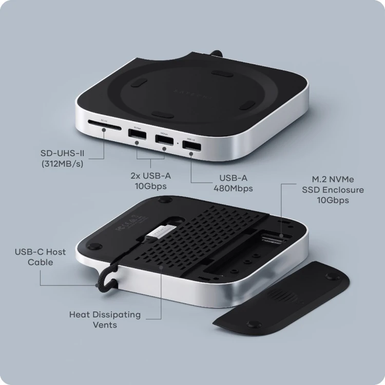 Koncentrator podstawki Satechi do komputera Mac Mini
