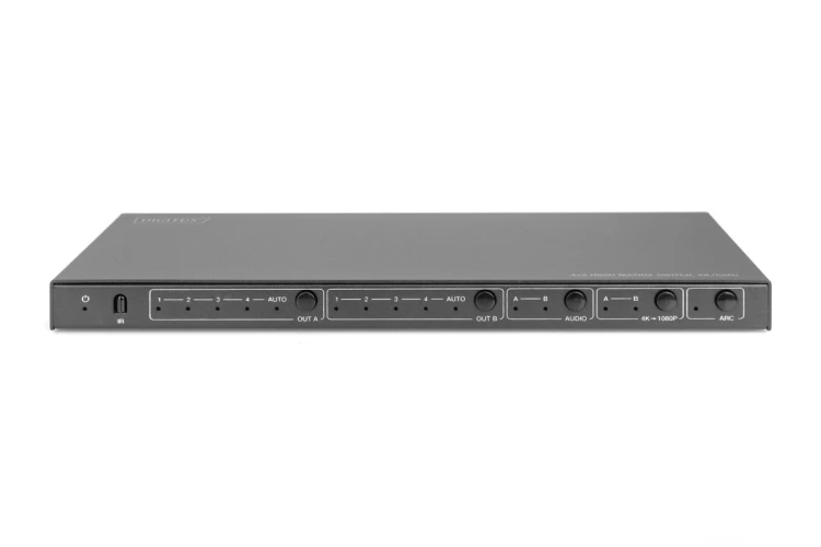 Przełącznik/Matrix HDMI 4/2-porty 4K 60Hz UHD HDR HDCP 2.2 EDID audio z pilotem
