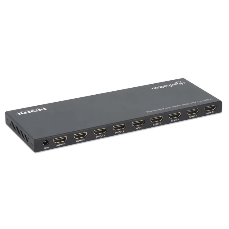 MANHATTAN 4K60Hz 8-portowy rozdzielacz HDMI ze skalowaniem w dół