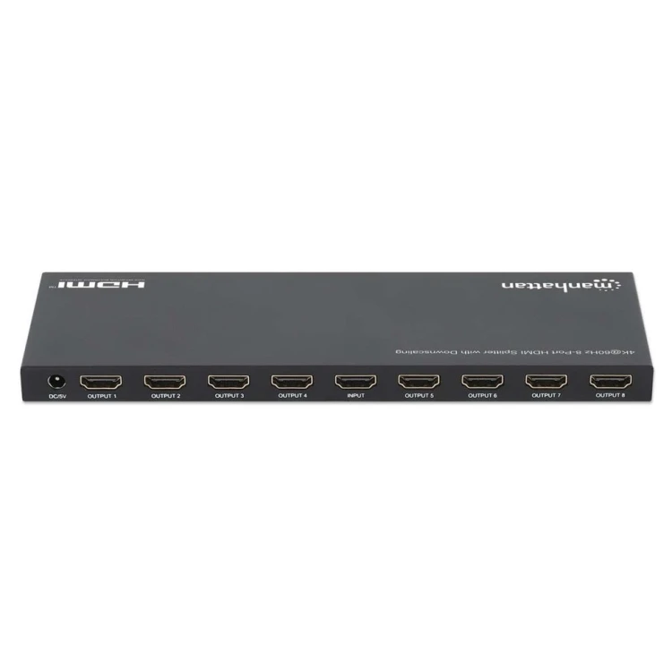 MANHATTAN 4K60Hz 8-portowy rozdzielacz HDMI ze skalowaniem w dół