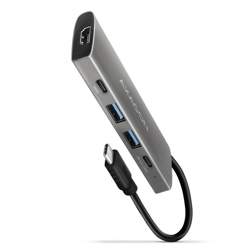 AXAGON HMC-5G21 USB-HUB 2x USB-A + 2x USB-C + HDMI 4K/30Hz, USB-C 3,1 - 13cm
