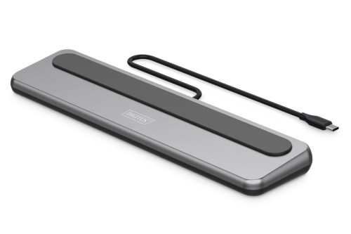 Stacja dokująca USB-C 12 portowa, max. 8K/30Hz z HDR, HDMI, DP, max. 3 monitory (MST), USB-C 3.2 Gen2, Gigabit Ethernet, SD/Micro SD, Audio, PD 100W