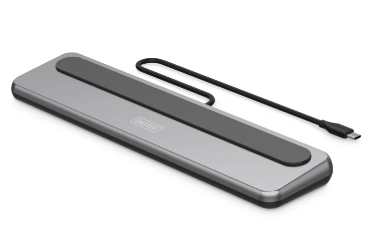 Stacja dokująca USB-C 12 portowa, max. 8K/30Hz z HDR, HDMI, DP, max. 3 monitory (MST), USB-C 3.2 Gen2, Gigabit Ethernet, SD/Micro SD, Audio, PD 100W