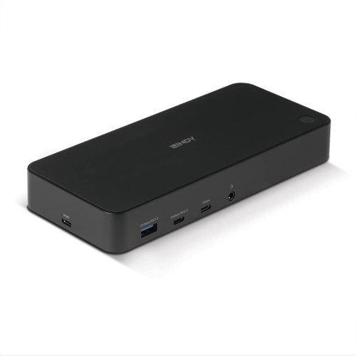 Uniwersalna, hybrydowa stacja dokująca USB typu C i A do laptopa z obsługą 3x4K (DP, HDMI)