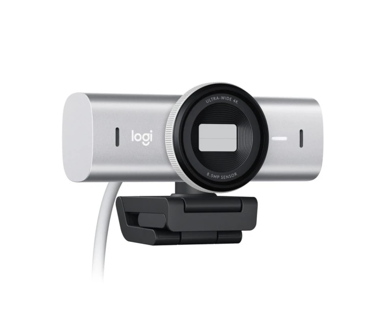 Kamera internetowa LOGITECH MX Brio UHD 4K 960-001559 Jasnoszary (Pale Grey)