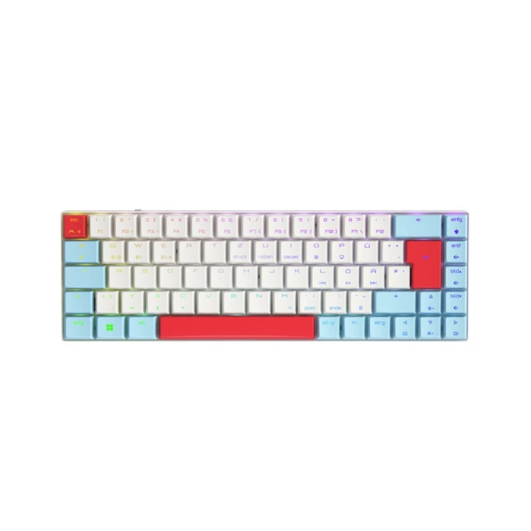 Klawiatura CHERRY TAS MX-LP 2.1 Compact Wireless DE-Layout weiß (G80-3860LVADE-0)