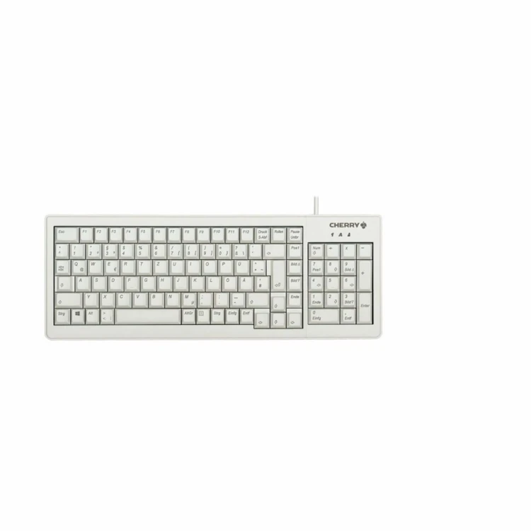 Klawiatura CHERRY TAS G84-5200 Przewodowy DE-Layout jasnoszary