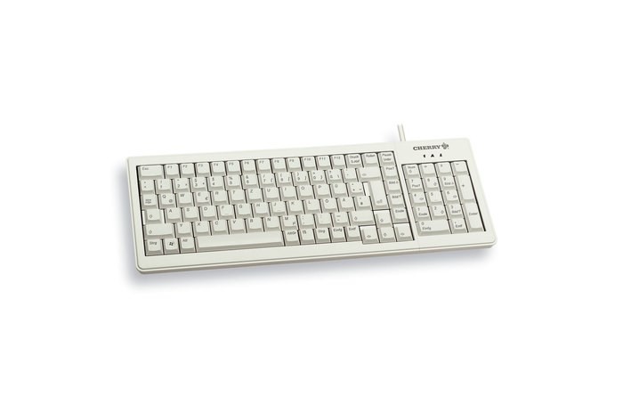 Klawiatura CHERRY TAS G84-5200 Przewodowy DE-Layout jasnoszary