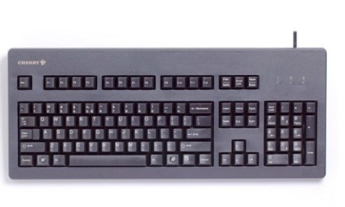 Klawiatura CHERRY TAS G80-3000 Przewodowy DE-Layout z niebieskim przełącznikiem