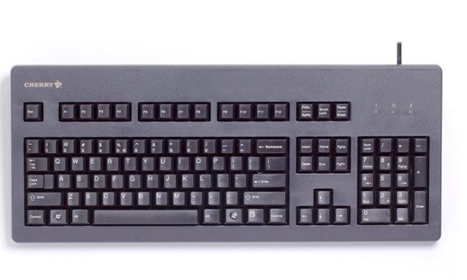 Klawiatura CHERRY TAS G80-3000 Przewodowy DE-Layout z niebieskim przełącznikiem